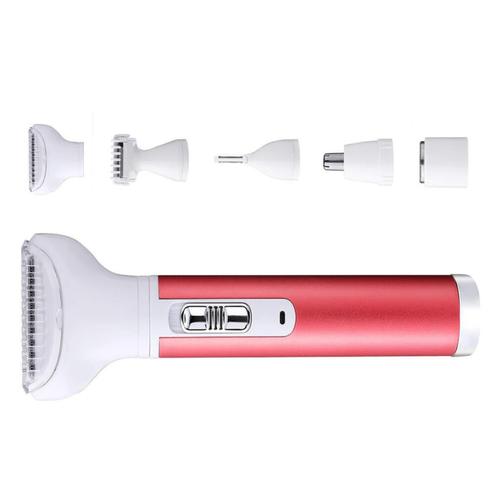 Rechargeable Women Hair Trimmer Set for Eyebrows, Body, and Face - Compact Portable Design for Painless Shaving