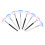 8pcs Long Handle Fan-Shaped Face Mask Brush Set Makeup Applicator Tool for Smooth Blending and Application 1