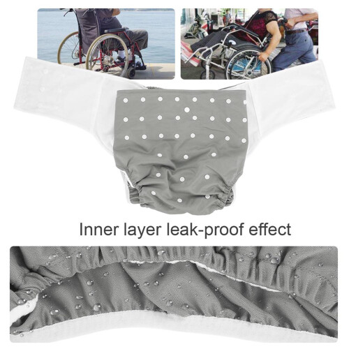 Washable Adult Pocket Nappy Cover Adjustable 2