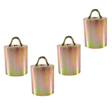 Rust-Proof Alloy Galvanized Cow Bells 8.5cm Large Size Set of 4 for Livestock Grazing and Herd Management Supplies