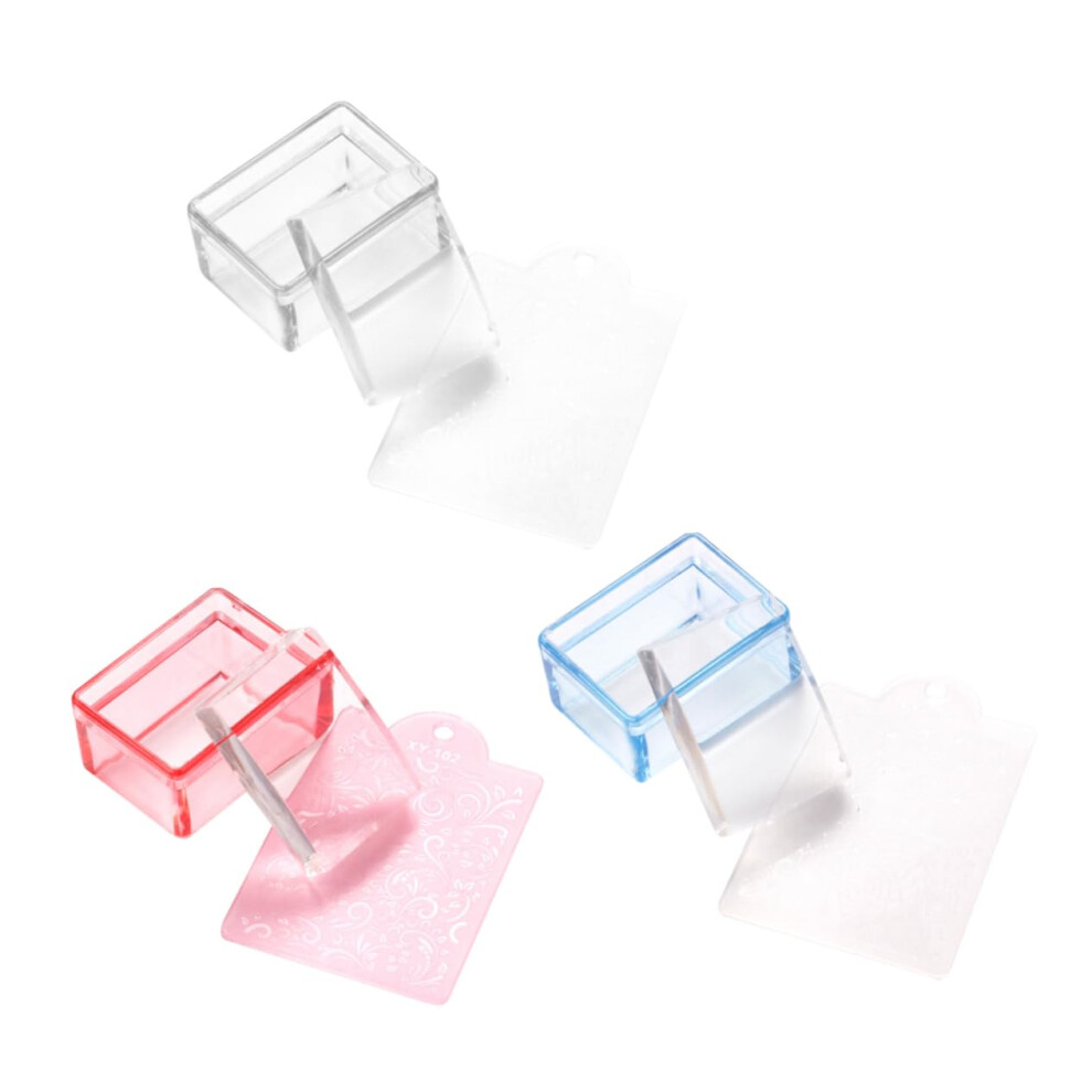 Nail Art Stamps Set - 2 Sets of French Nail Stampers with 3 Manicure Stamping Tools for Professional Salon Use