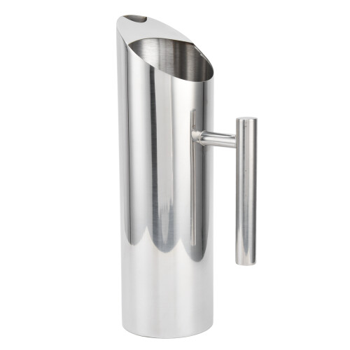 1.5L Stainless Steel Coffee Pitcher Heavy Duty Large Capacity Streamlined Style 1