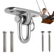 Soportes de acero inoxidable 304 para columpios con placa de ojo colgante para hamaca giratoria de 360