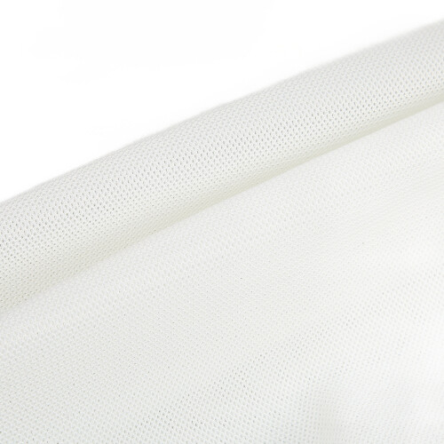 Waterproof Breathable Polyester Speaker Grill Mesh Cloth Dustproof White 2