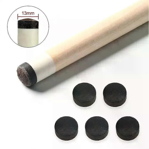 Lot de 5 embouts de queue de billard 13 mm, dureté M, accessoires pour queue de billard