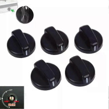 5 stuks 8 mm vervangende schakelknop voor gasfornuis, kunststofknop, algemene ovenknop, fornuisknop