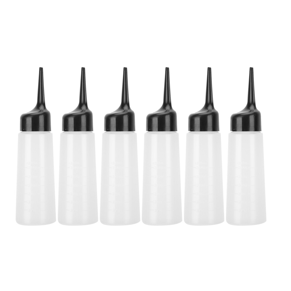 6pcs Shampoo Applicator Bottle Hair Salon Hair
