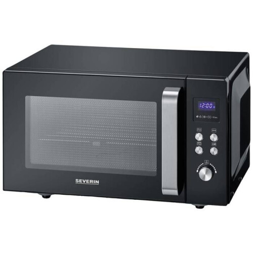 Severin MW 7763 Microondas preto, aço inox 900 W função grill 2