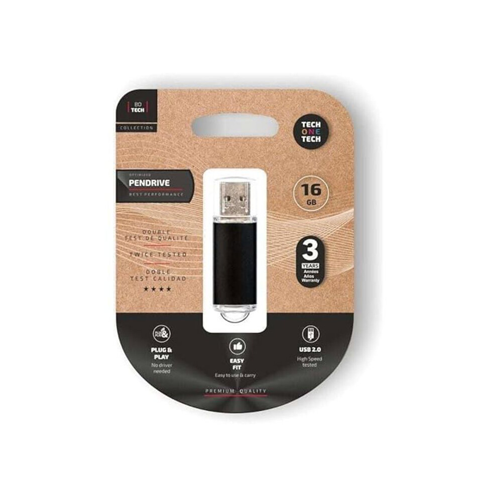Tech One Tech Basic Memoria Usb 2.0 16GB (Pendrive)-image