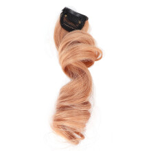 5 piezas de cabello rizado largo de 55 cm, naranja/rosa, con clip