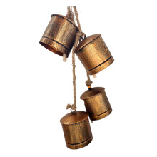 Metal Cow Bell Decorations for Horses - Durable Anti-Lost Call Bells, Rustic Farmhouse Style, 6-Inch Size