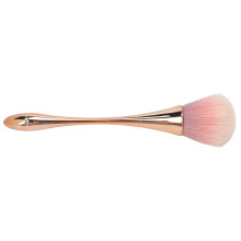 Cepillo de polvo portátil para arte de uñas en oro rosa