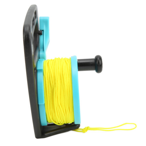 Bobina subacquea con fermo-pollice 46 m 13  14  5,3 cm giallo-blu 2