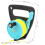 Bobina subacquea con fermo-pollice 46 m 13  14  5,3 cm giallo-blu 8