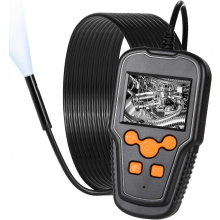 3.9mm Industrial Endoscope, 1080P HD Endoscope Camera, 2.4 Inch Pipe Inspection Camera, with 8 LED Lights, Semi-Rigid Cable - 5 m (AAA)