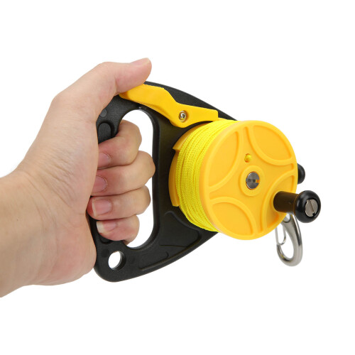 Dive Reel Thumb Stopper 46 m Giallo, 13x14x5,3 cm 2