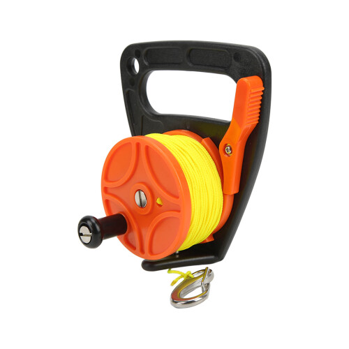 Fermo pollice per bobina da immersione 46 m 13x14x5,3 cm giallo 2