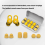 Ear Plug Compatible with 40db Noise Cancelling Earbuds, Soft Silicone Earplug Compatible with Sleeping, Anti Snoring Devices, Hearing Protect 3