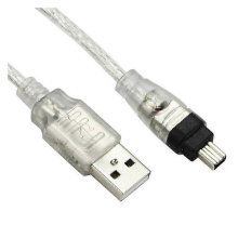 USB Male to Firewire IEEE 1394 4 Pin Male iLink Adapter Cord Cable Compatible Compatible with SONY DCR-TRV75E DV (FW-037)