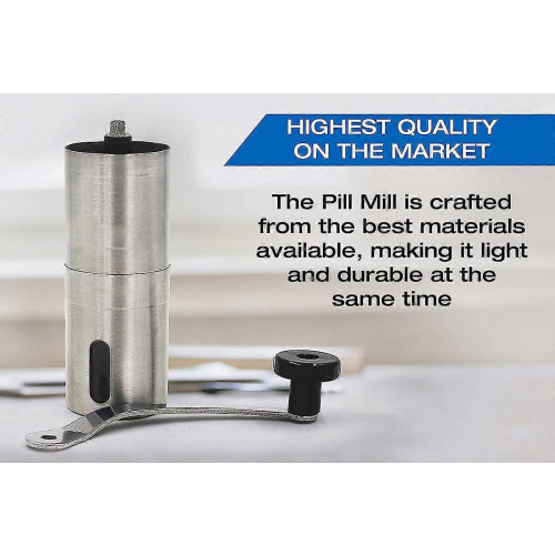 Pill Crusher - Crushes Multiple Tablets To A Fine Powder - Metal Medicine Grinder 1