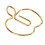 Large Golden Apple Shape Paper Clips 40Pcs Creative & Durable Office Supplies 12