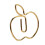 Large Golden Apple Shape Paper Clips 40Pcs Creative & Durable Office Supplies 11