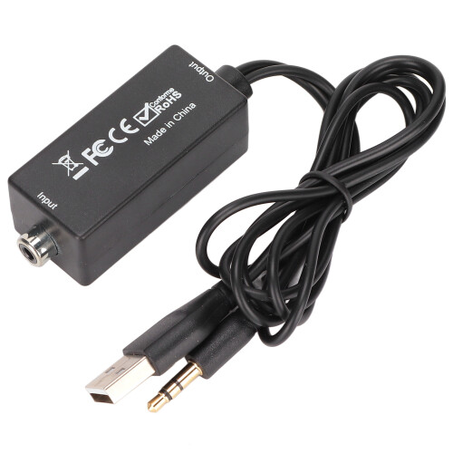 D15 DAC Plug & Play, 1m cable negro para TV/Set-Top