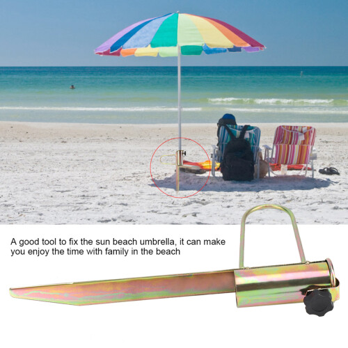 1Pc Iron Sun Beach Fishing Umbrella Holder Sand 1