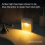 Sleep Friendly Battery-Powered Motion-Sensing LED Stick-Anywhere Nightlight with Amber Color Light (1-Pack), White 4