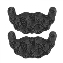 (Black-F)U Shape Adhesive Bra Breast Stickers Push Up Invisible Breast Lift Tape Bra Nipple