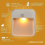 Sleep Friendly Battery-Powered Motion-Sensing LED Stick-Anywhere Nightlight with Amber Color Light (1-Pack), White 3