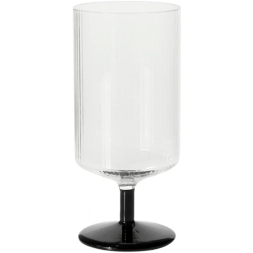 Glass Wine Glass, Square White Wine Glass, Modern Crystal Stemware