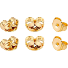 Earring Backs Stoppers Gold Replacement Secure Ear Locking compatible with Stud Earrings