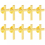 Suit Lapel Pin Stick Cross Pins Decorative Accessory compatible with Various Occasions 10Set 1