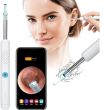 (R1 style - white)Otoscope, Ear Otoscope, 1080p Ear Camera, Aibast Earwax Removal, Ear Endoscope,, 6 Led Lights, Suitable compatible with Sm