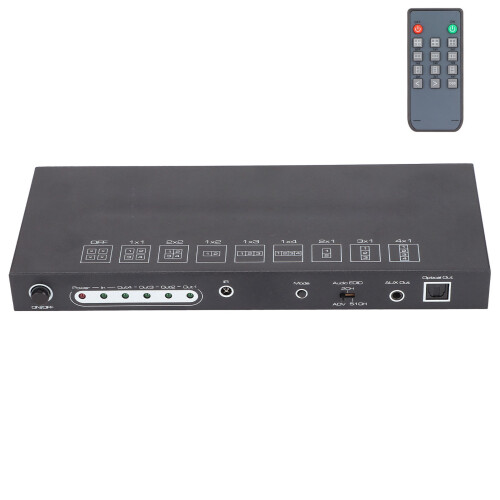 Spliceur d’interface multimédia HD à 4 ports 4K 30 Hz