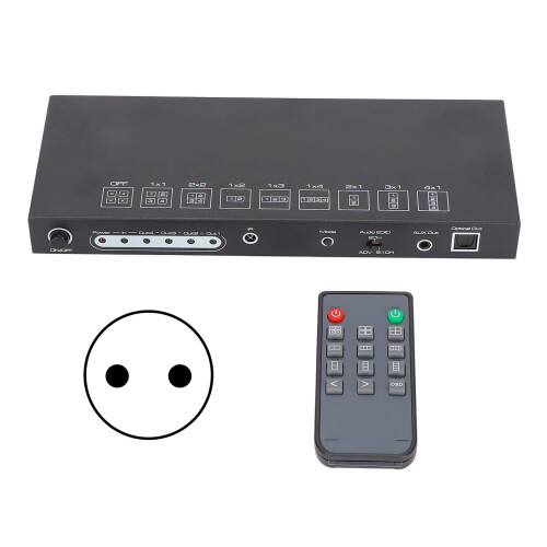 Spliceur d’interface multimédia HD à 4 ports 4K 30 Hz 1