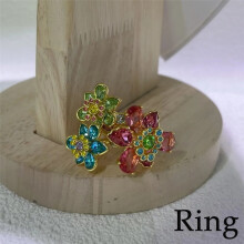 (Size 6 52MM) 2025 Original Jewelry Set New Idyllia Y-shaped Flower Crystal Boutique Irregular Earring Exquisite Necklace Ring Bracelet Swar Wedding Gift Women