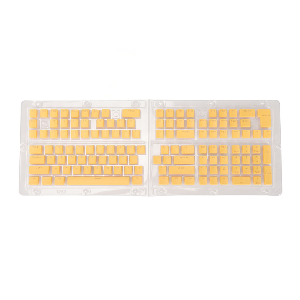 Pbt Pudding Keycaps 129 Keys Translucent Oem Yellow 9387669053075