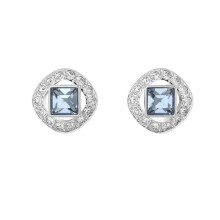 (5662143) SW High Quality Original Women's Necklace, Bracelet and Earrings Set, Angelic Square Series Jewelry Set, Fit Original Brand Suitable for Holiday Gifts