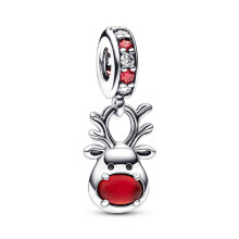 (SS0936) 2025 Christmas Tree Reindeer Gingerbread Man Charm Beads Fit Original 925 Sterling Silver Pendant Bracelet DIY Jewelry Christmas Gift