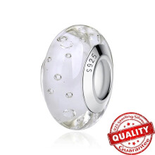 (B2686) 2025 New Original Brand Logo 1:1 925 Sterling Silver Flower and Leaf Cosmic Rainbow Charm Murano Glass Beads for Bracelet DIY Women Jewelry
