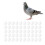 50pcs Plastic Fake Pigeon Egg Solid Fake Egg 12