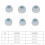 3 Size 6 Pcs Replacement Earplugs Soft Silicone 13