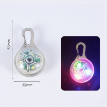 Clip-On leuchtendes LED-Halsband für Hunde, bunter Outdoor-Warnleuchte, Tier-Schnalle, Anhänger