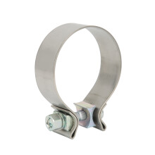 Universeller Auspuffband-Dichtungsschelle, Rostfrei, Hochfestes Auspuffklemme, für Downpipe, Header, Krümmer, 3 Zoll