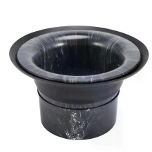 Bass Drum Enhancer Port Insert Enhancement Hole Protector Förstärkare Kick Booster med skyddsdekal