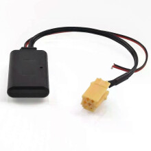 Adaptateur auxiliaire Bluetooth sans fil pour autoradio MINI ISO 6 broches pour Fiat 500 Bravo Doblo