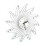 Silver Metal Diamond Decorated Wall Clock Home 2