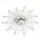 Silver Metal Diamond Decorated Wall Clock Home 4
